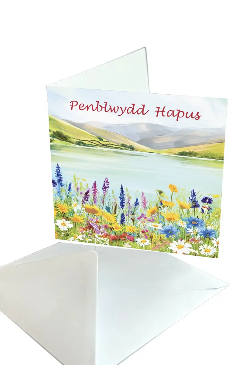 Greeting-Card Penblwydd Hapus