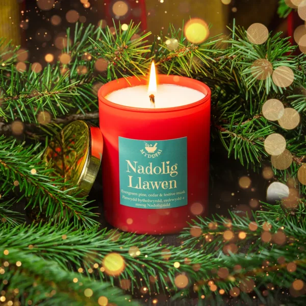 Nadolig Llawen Candle