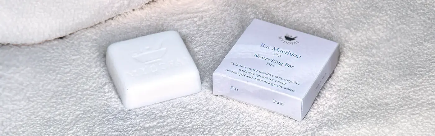 Pur ~ pure Delicate care for sensitive skin, without fragrance and colour. Natural pH and dermatologically tested.